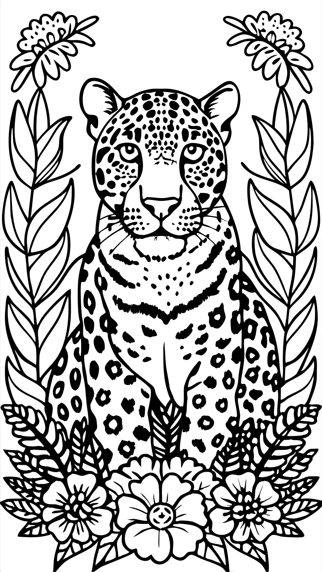 Página para colorear jaguar